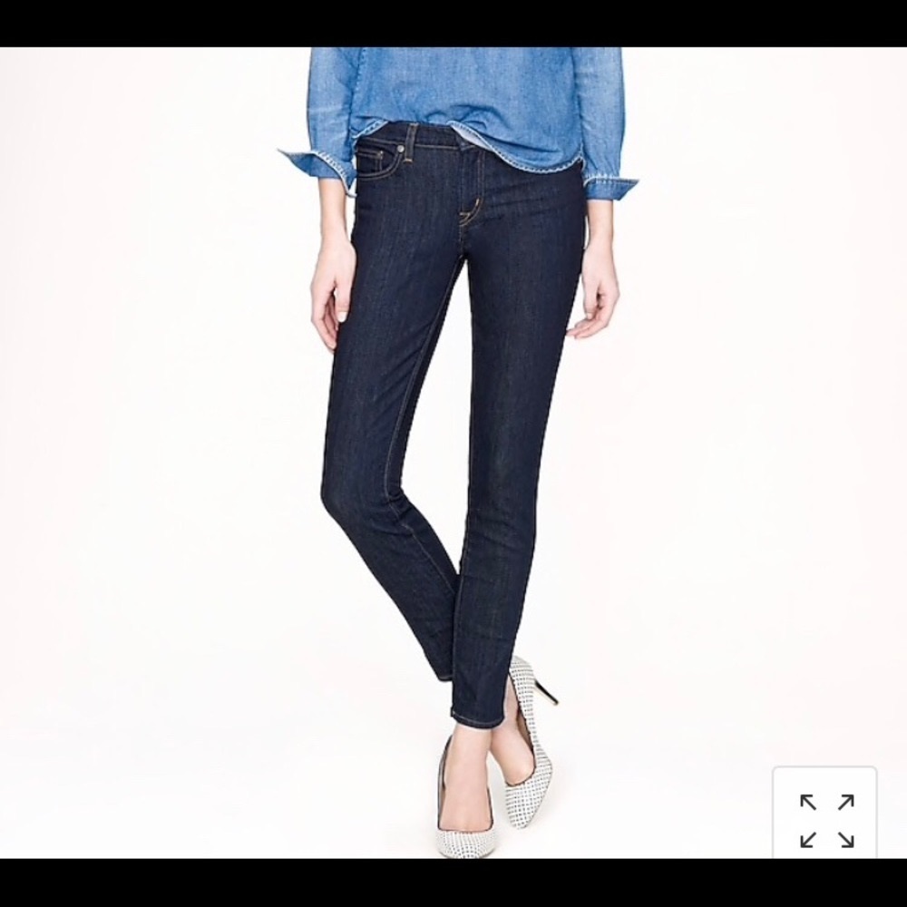 Jcrew Toothpick Jean in Classic Rinse